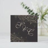 PixDezines rustic swirls/faux Silver Kaart (Staand voorkant)