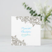 PixDezines rustic swirls/faux Silver Kaart (Staand voorkant)