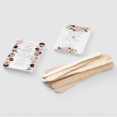 PixDezines Rustic Waterverf Autumn Flowers Handwaaier (Niet-gemonteerd)