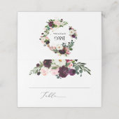 PixDezines Rustieke Bloom Waterverf Bloemen Plaatskaartje (Buitenkant ongevouwen)