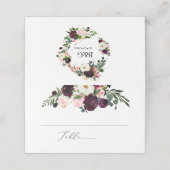 PixDezines Rustieke Bloom Waterverf Bloemen Plaatskaartje (Buitenkant ongevouwen)