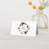 PixDezines Rustieke Bloom Waterverf Bloemen Plaatskaartje (Achterkant)