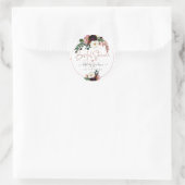 PixDezines Rustieke Bloom Waterverf Vrijgezellenfe Ronde Sticker (Tas)