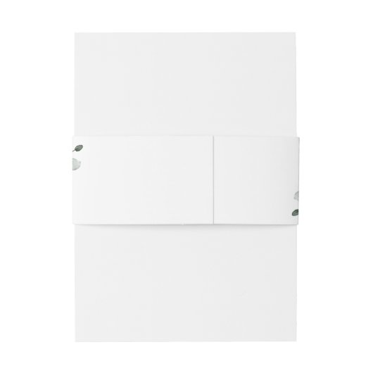 PixDezines Rusttic Waterverf Greenery Eucalyptus Uitnodigingen Wikkel (Achterkant Voorbeeld)