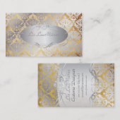 PixDezines  sabine damask Visitekaartje (Voorkant / Achterkant)
