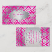 PixDezines sabine damask Visitekaartje (Voorkant / Achterkant)