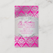 PixDezines sabine damask Visitekaartje (Achterkant)