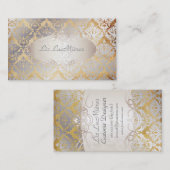 PixDezines  sabine damask Visitekaartje (Voorkant / Achterkant)