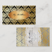PixDezines  sabine damask Visitekaartje (Voorkant / Achterkant)