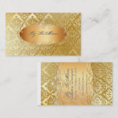 PixDezines  sabine damask Visitekaartje (Voorkant / Achterkant)