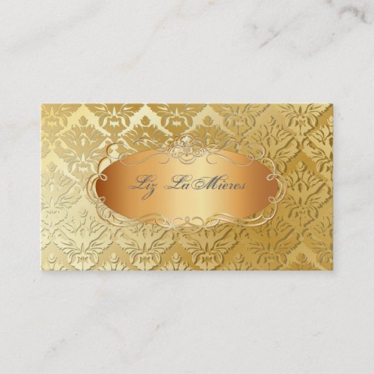 PixDezines  sabine damask Visitekaartje (Voorkant)