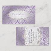 PixDezines  sabine damask Visitekaartje (Voorkant / Achterkant)