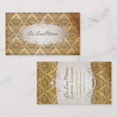 PixDezines  sabine damask Visitekaartje (Voorkant / Achterkant)