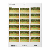 PixDezines Safari, groene cheeta Etiket (Full Sheet)