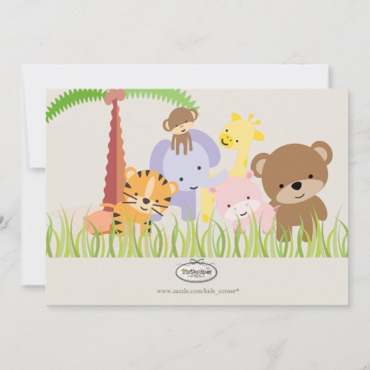 PixDezines safari oerwoud fotosjabloon Aankondiging (Achterkant)