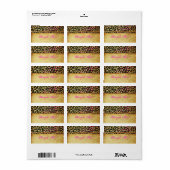 PixDezines  safari/regenboogluipaard Etiket (Full Sheet)