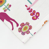 PixDezines safari-tuin Fleece Deken (Hoek)