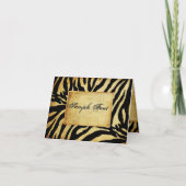 PixDezines safari/ zebra/DIY fonts+color! Bedankkaart (Voorkant)