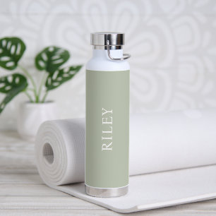 PixDezines Sage Green DIY Colour Water Fles