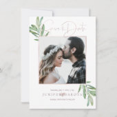 PixDezines SAGE, GROEN DE DATUM OPSLAAN Save The Date (Voorkant)