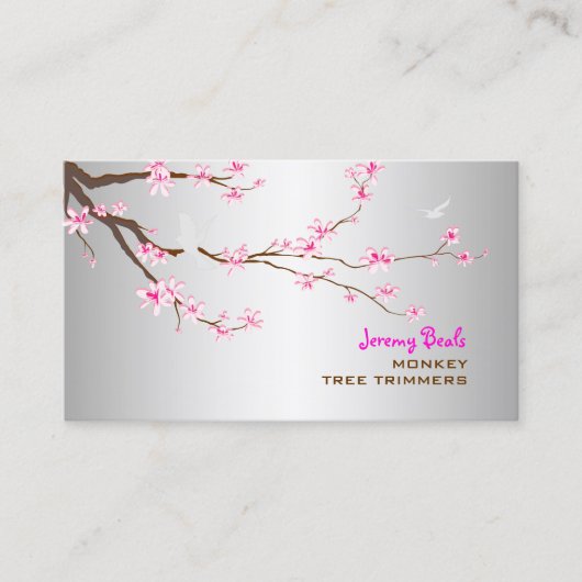 PixDezines sakura/boomtrimmers ♥ Visitekaartje (Voorkant)