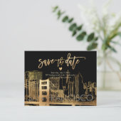 PixDezines San Francisco Bewaar de datum Aankondigingskaart (Staand voorkant)