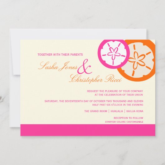 PixDezines Sand Dollar Starfish|DIY Colors! Kaart (Achterkant)