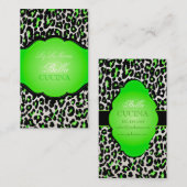 PixDezines Sassy cheetah print/doe-het-zelf achter Visitekaartje (Voorkant / Achterkant)
