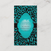 PixDezines Sassy cheetah print/doe-het-zelf achter Visitekaartje (Achterkant)