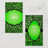 PixDezines Sassy cheetah print/doe-het-zelf achter Visitekaartje (Voorkant / Achterkant)