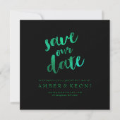 PixDezines Save Date/Emerald Green/DIY Background The Date (Voorkant)