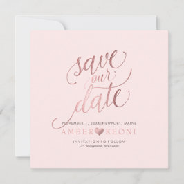 PixDezines Save Date/Faux Roos Gold/DIY Background The Date