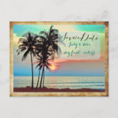 PixDezines/save date/hawaii sunset/ Aankondigingskaart (Voorkant)