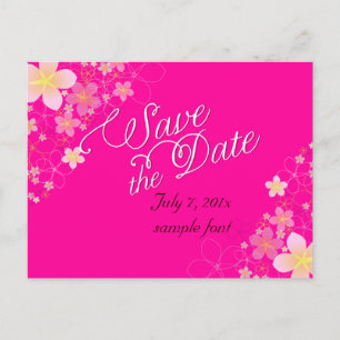 PixDezines/save date/hula dream/diy kleur Aankondigingskaart