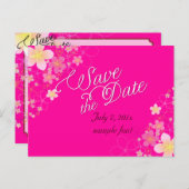 PixDezines/save date/hula dream/diy kleur Aankondigingskaart (Voorkant / Achterkant)