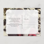 PixDezines Save our Date Calligraphy Nepgoud Briefkaart (Achterkant)
