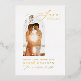 PixDezines Save our Date Luxe Calligrafie Folie Uitnodiging
