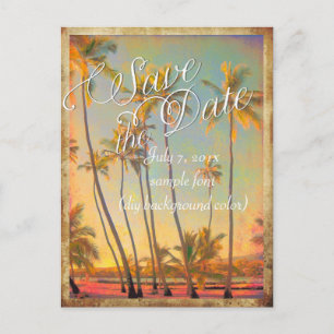 PixDezines/save the date/ hawaii Aankondigingskaart