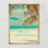 PixDezines/save the date/ hawaii Aankondigingskaart (Voorkant)