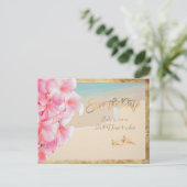 PixDezines/save the date/ hawaii Aankondigingskaart (Staand voorkant)
