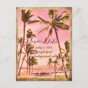 PixDezines/save the date/ hawaii Aankondigingskaart