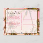 PixDezines/save the date/ hawaii Aankondigingskaart (Achterkant)