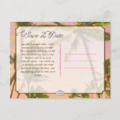 PixDezines/save the date/ hawaii Aankondigingskaart (Achterkant)