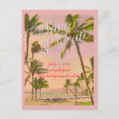 PixDezines/save the date/ hawaii Aankondigingskaart (Voorkant)
