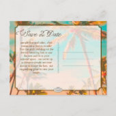 PixDezines/save the date/ hawaii Aankondigingskaart (Achterkant)