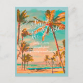 PixDezines/save the date/ hawaii Aankondigingskaart (Voorkant)