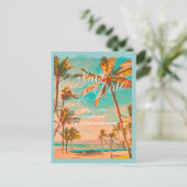 PixDezines/save the date/ hawaii Aankondigingskaart (Staand voorkant)