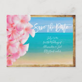 PixDezines/save the date/ hawaii Aankondigingskaart (Voorkant)