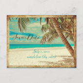 PixDezines SAVE THE DATE/ HAWAII Aankondigingskaart (Voorkant)