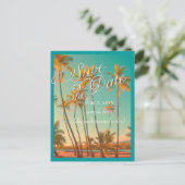 PixDezines/save the date/ hawaii Aankondigingskaart (Staand voorkant)